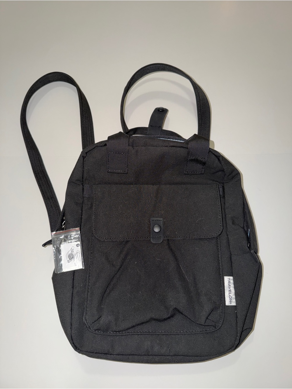 Travelon Black Compact Everyday Backpack
